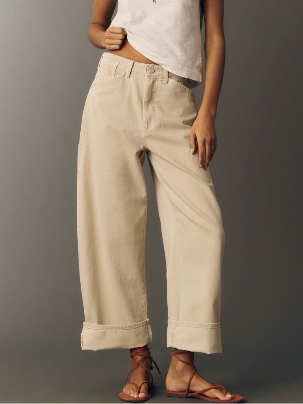 Anthropologie Kayden Regenerative Cotton High Rise Barrel Jeans by Pilcro